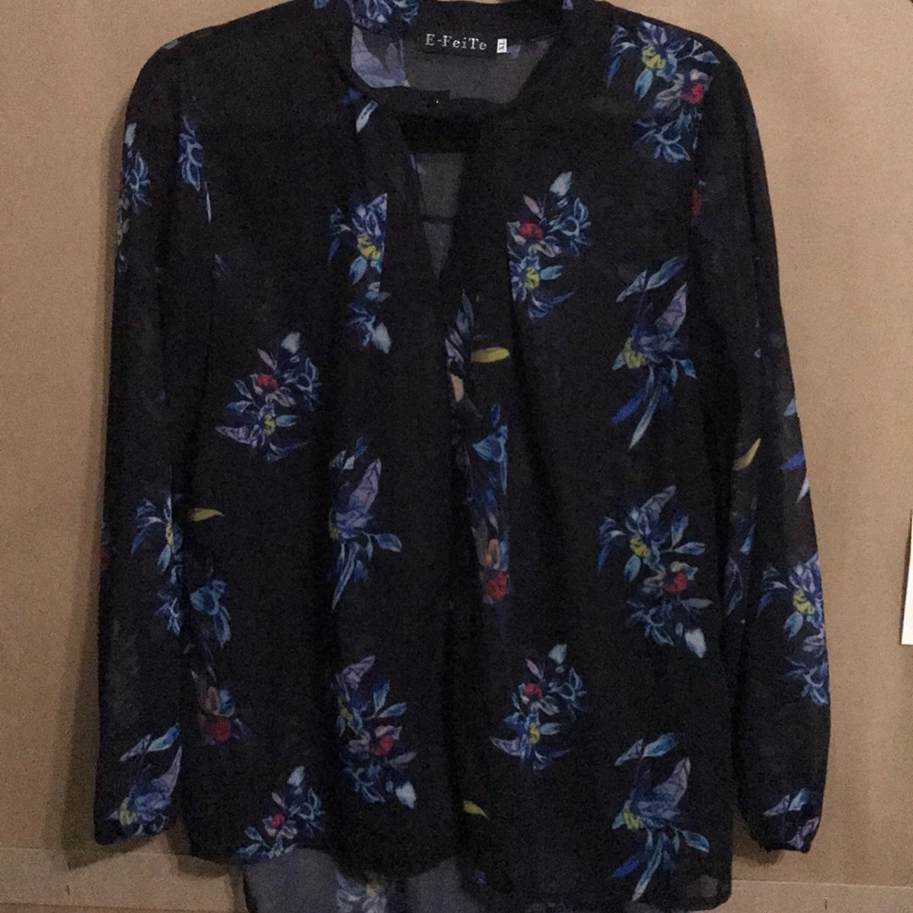 Floral see through top